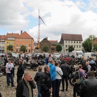 D-Rad Treffen 2014 Halt in Schleusingen Panorama