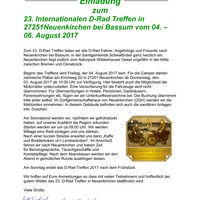 D-Rad Treffen 2017 Einladung